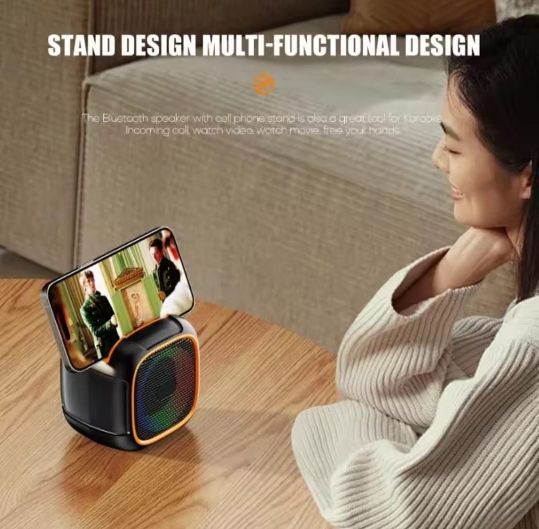 Mini Portable Bluetooth Speaker with Phone Holder