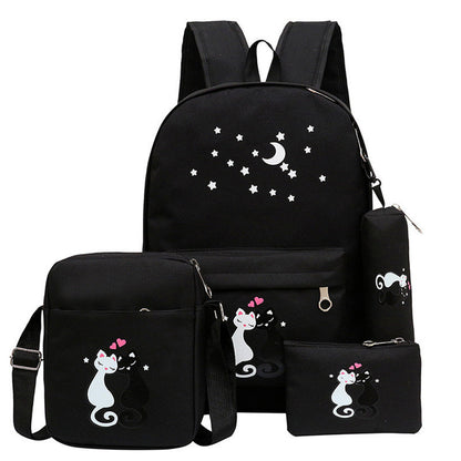 4-Piece School Bag Set/ premium qualitybackpack School Bags For Girls Boys
