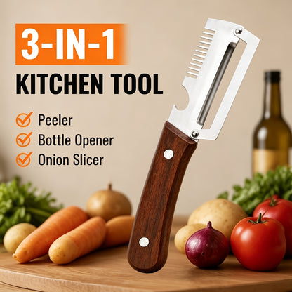 3 In 1 Multi Functional Vegetable Peeler Knife - Kitchen Accessory Designed
