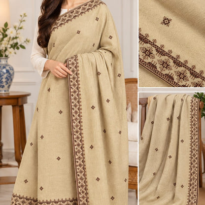 Premium Embroidered Wool Shawl