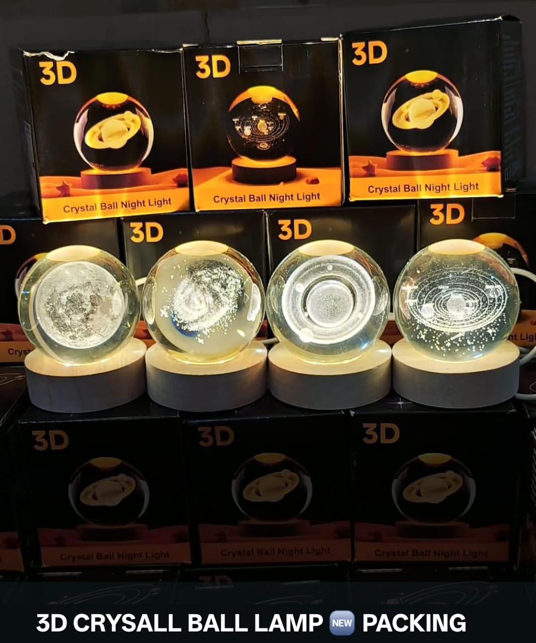 LED Galaxy Crystal Ball Lamp