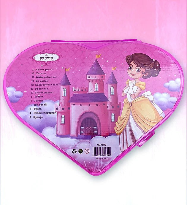 Heart Shape Colour Kit Painting Set For Kids