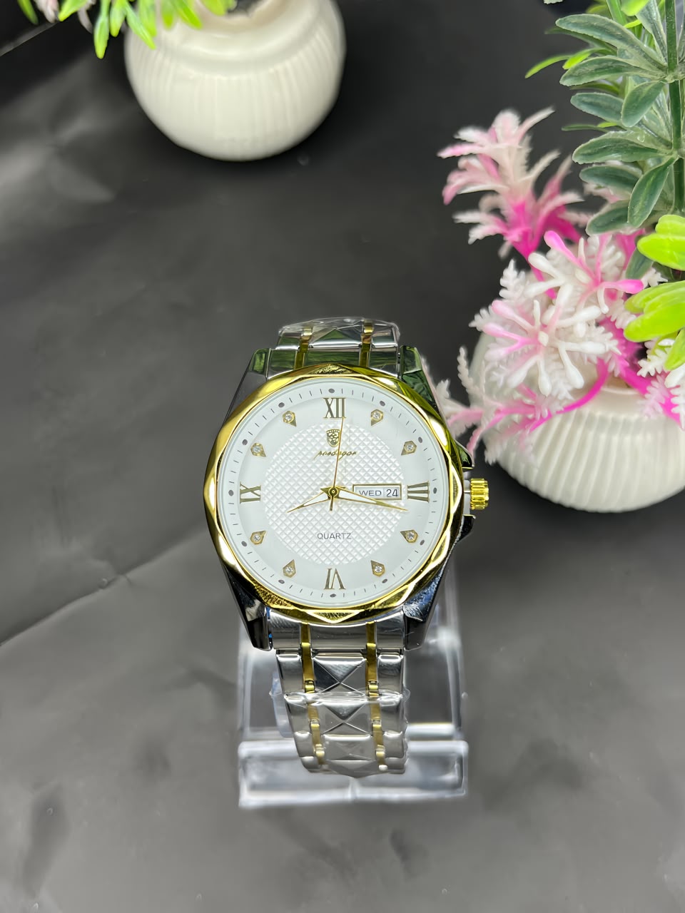 Premium Two-Tone Quartz Watch