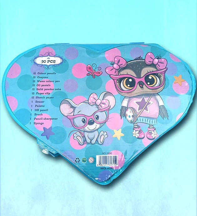 Heart Shape Colour Kit Painting Set For Kids
