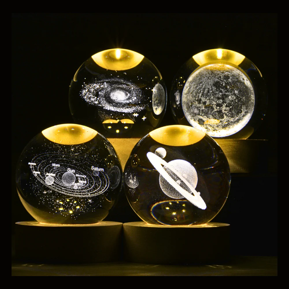 LED Galaxy Crystal Ball Lamp