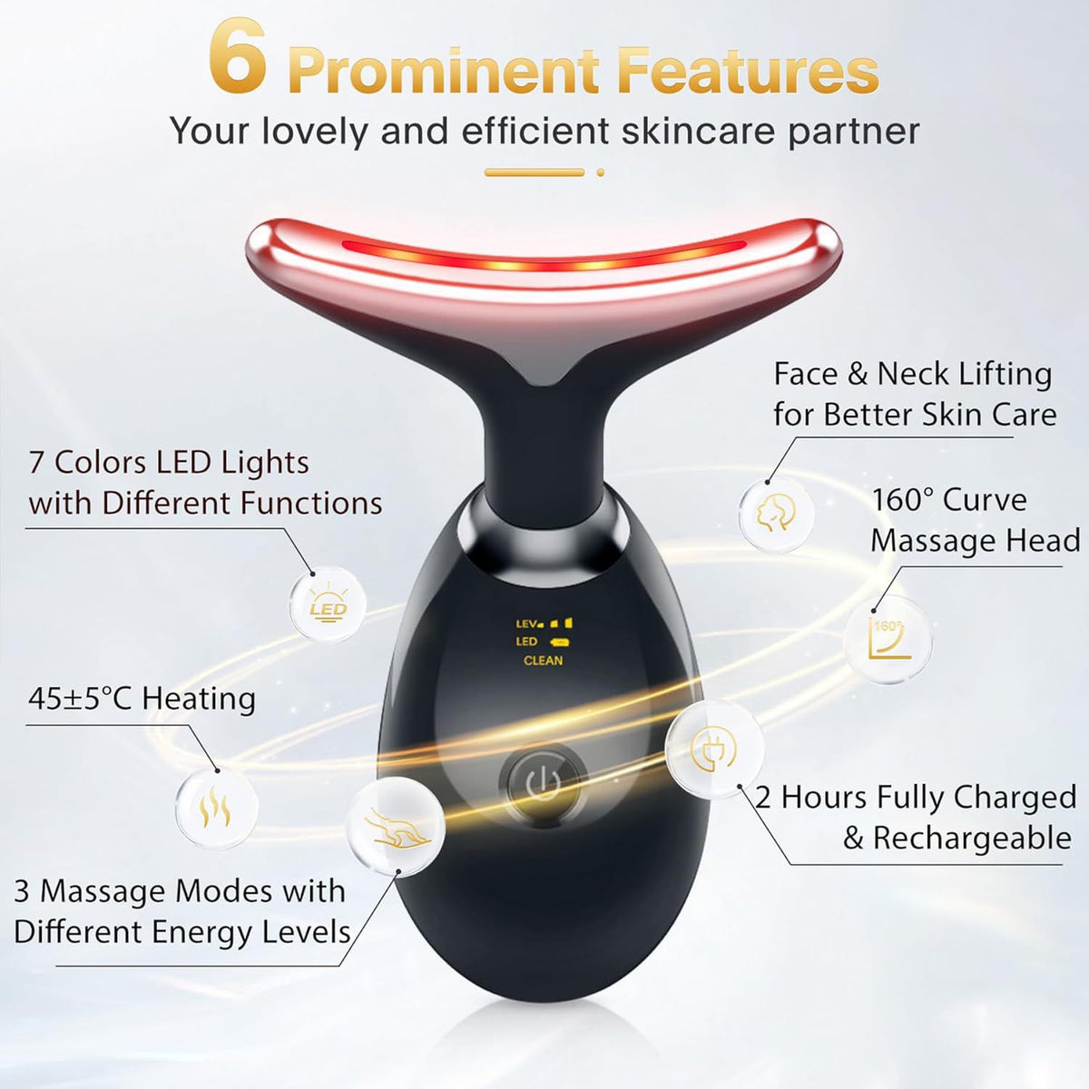 Rechargeable Face Massager Neck Device