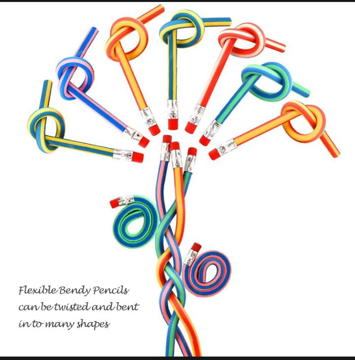 Bendy Flexible Soft Pencil With Eraser For Kids
