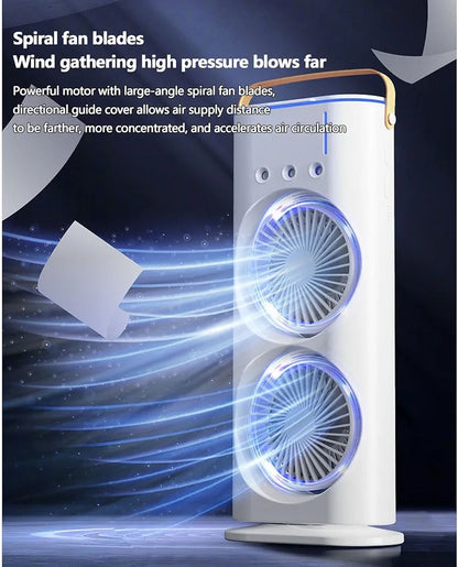 Double-Ended Spray Water Mist Fan