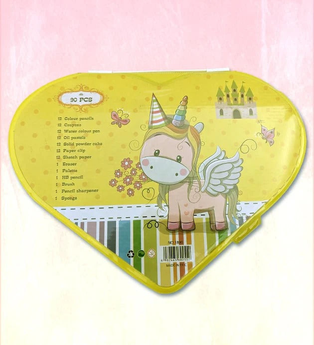 Heart Shape Colour Kit Painting Set For Kids