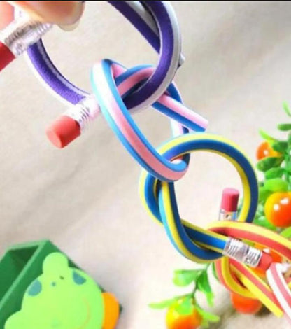 Bendy Flexible Soft Pencil With Eraser For Kids