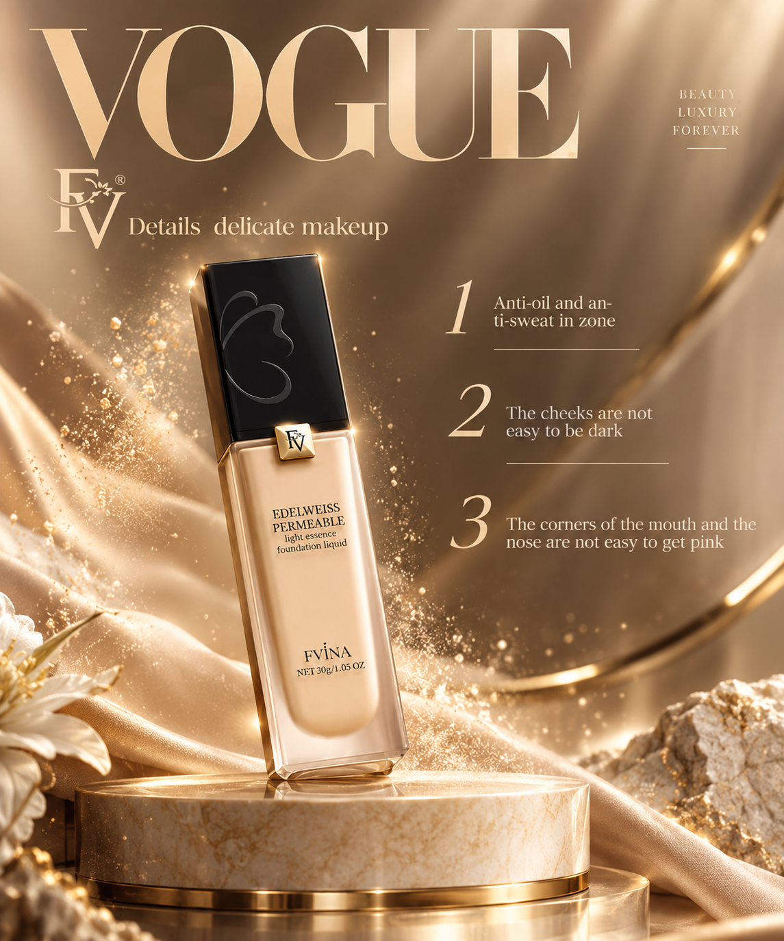 1 PCs FV Light Essence Foundation Liquid