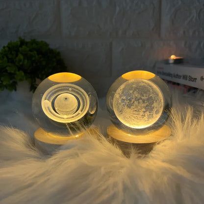 LED Galaxy Crystal Ball Lamp