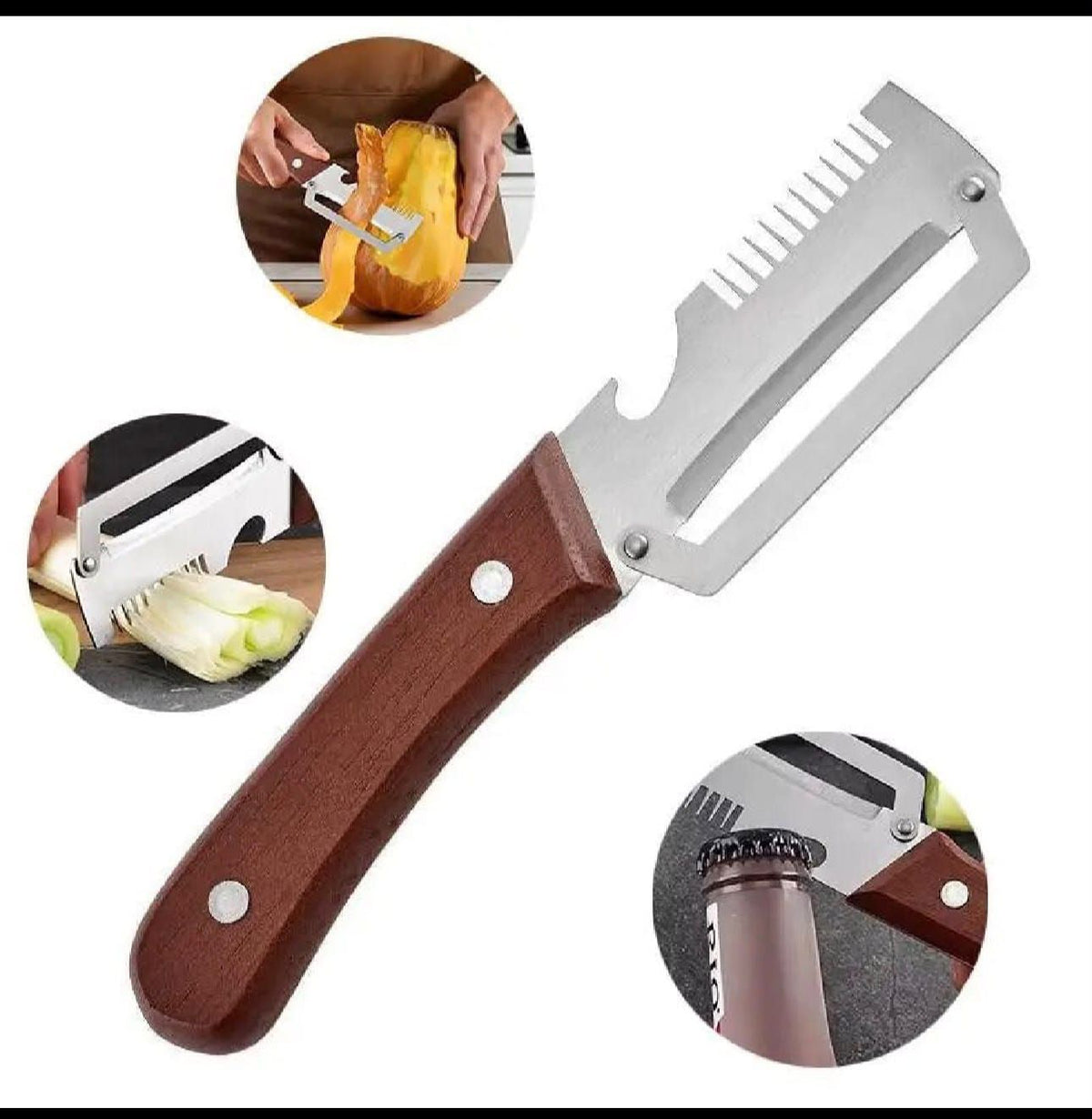 3 In 1 Multi Functional Vegetable Peeler Knife - Kitchen Accessory Designed