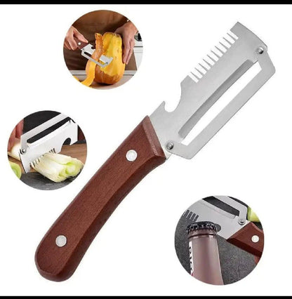3 In 1 Multi Functional Vegetable Peeler Knife - Kitchen Accessory Designed