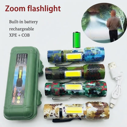 Portable LED Flashlight with Protective Case