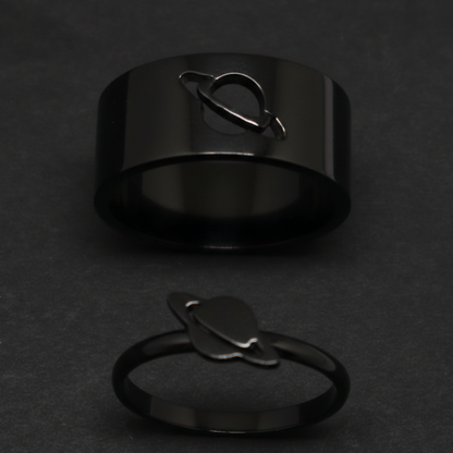 Planet Saturn Promise Couple Rings