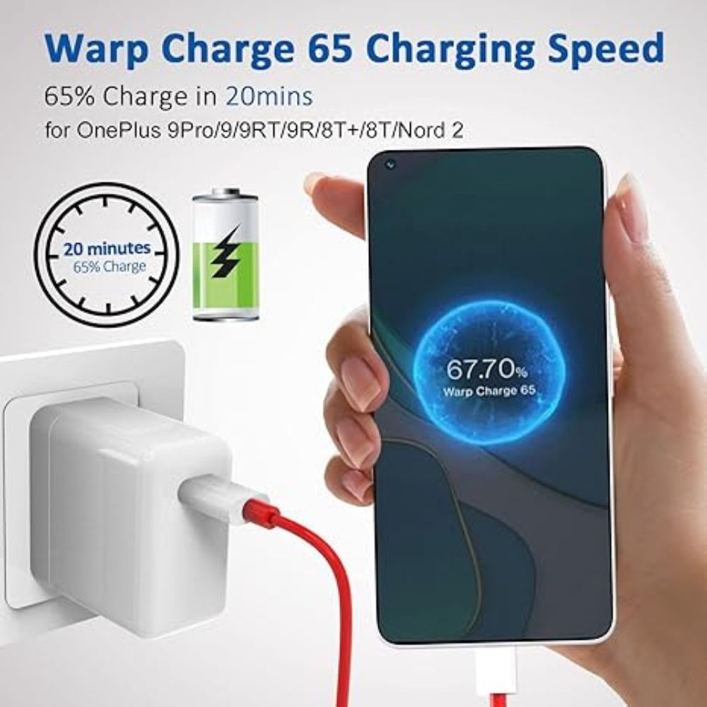 65w Original Oneplus Super Fast Warp Charge