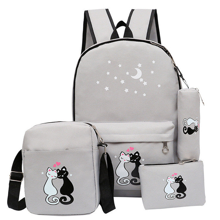 4-Piece School Bag Set/ premium qualitybackpack School Bags For Girls Boys