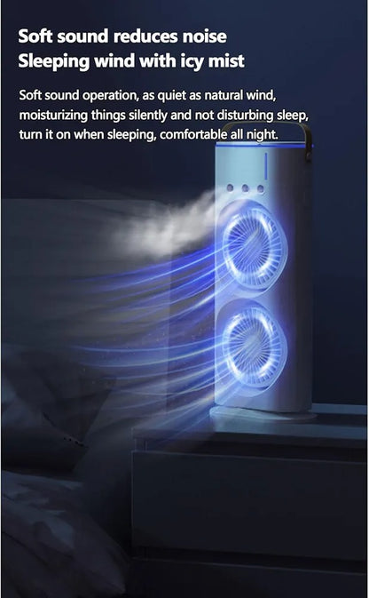 Double-Ended Spray Water Mist Fan