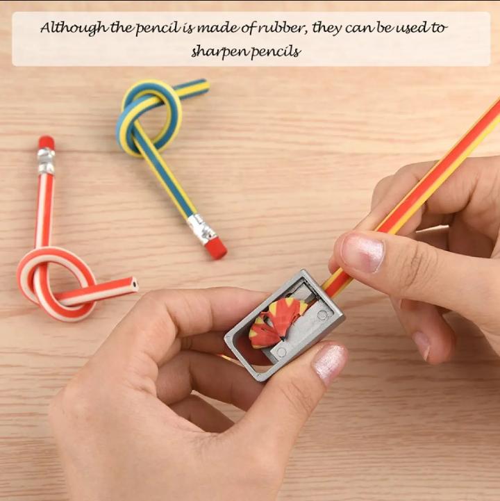 Bendy Flexible Soft Pencil With Eraser For Kids