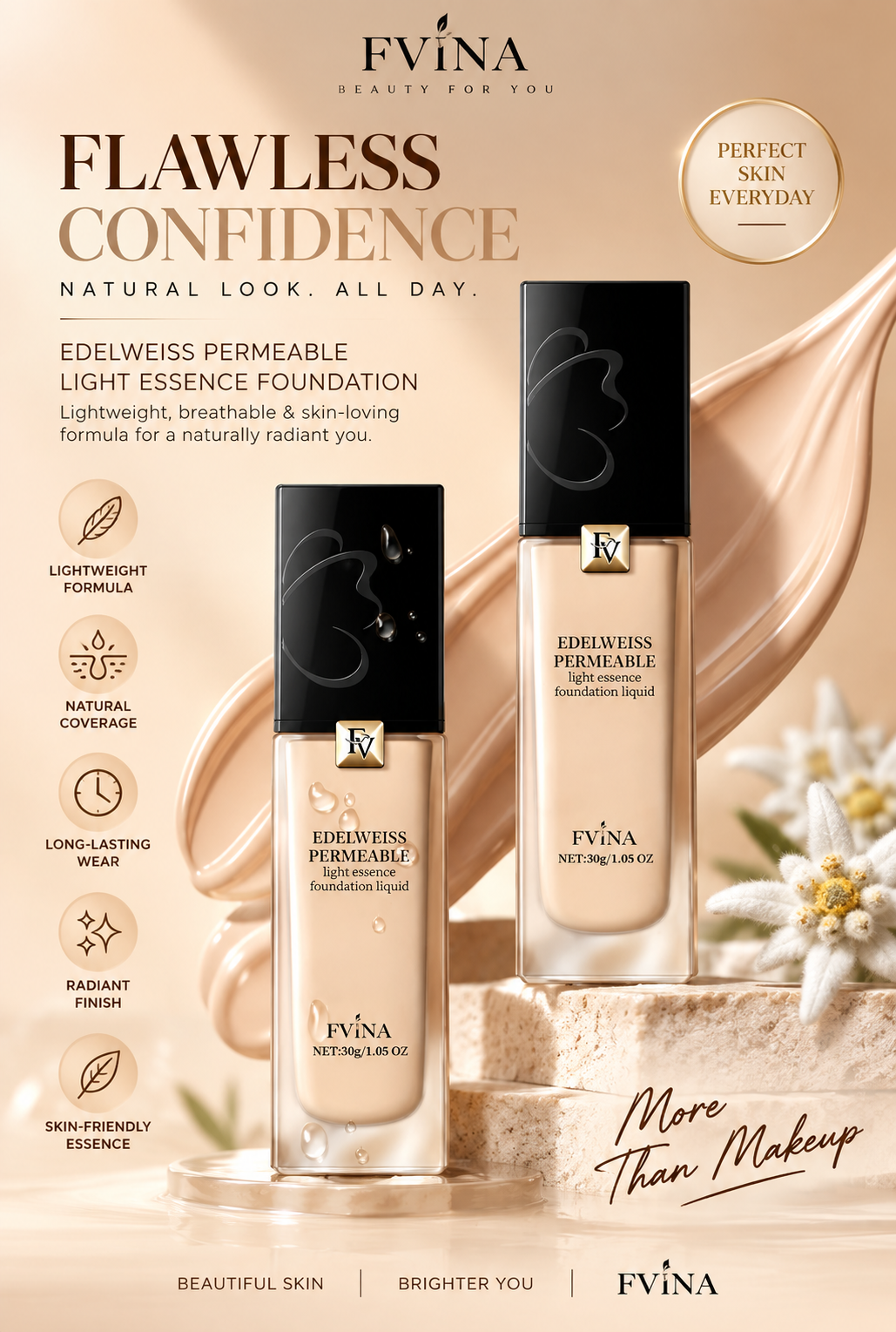 1 PCs FV Light Essence Foundation Liquid