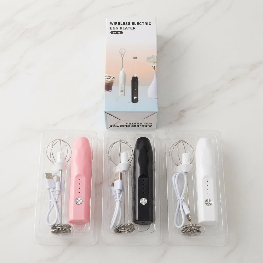 Wireless 2 In 1 Electric Egg Beater And Coffee Frother Rechargeable