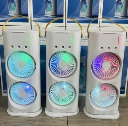 Double-Ended Spray Water Mist Fan